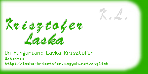 krisztofer laska business card